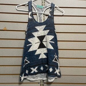 Filly Flair Boho Aztec Tribal Print Racerback Tank Top Women's‎ Small